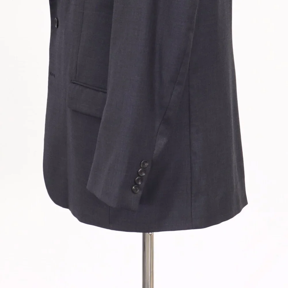 Ralph Lauren 44R Gray Blazer Sport Coat Jacket 2-Button Solid T428